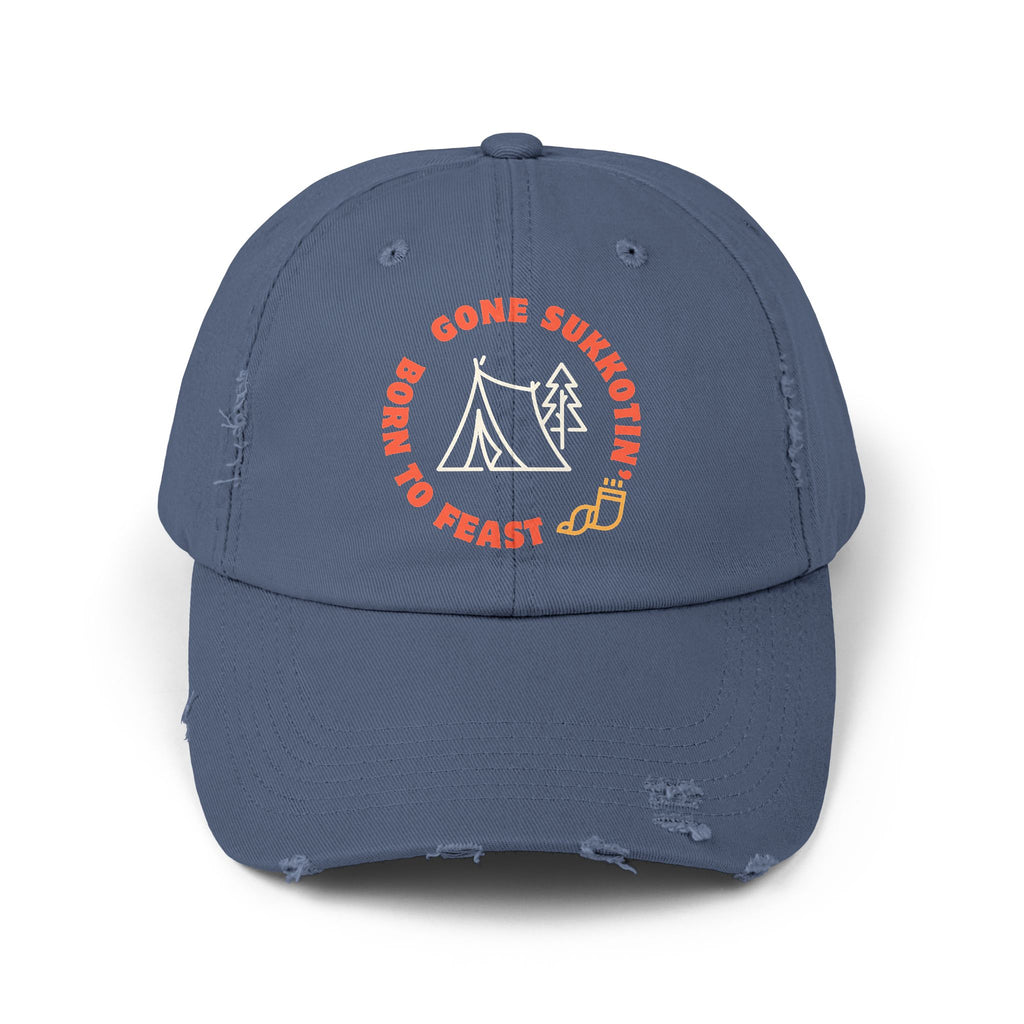 Sukkot Hat | Feast of Tabernacles Cap | Gone Sukkotin Born to Feast | Shofar Hat | Hebrew Roots Apparel | Christian Camping Hat