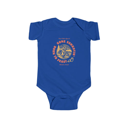 Gone Sukkotin Infant Bodysuit - Born to Feast Baby Outfit for Sukkot | Hebrew Feast Day Fall Festival Onesie