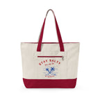 Stay Salty Zippered Canvas Tote | Coastal Tote Bag