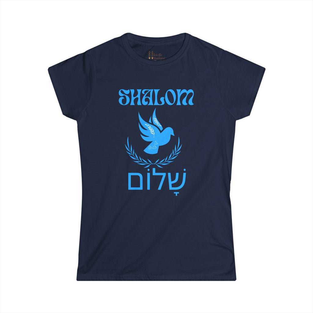 Shalom Dove Women's Tee - Hebrew Peace Shirt | Stylish Comfort Fit