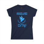 Shalom Dove Women's Tee - Hebrew Peace Shirt | Stylish Comfort Fit