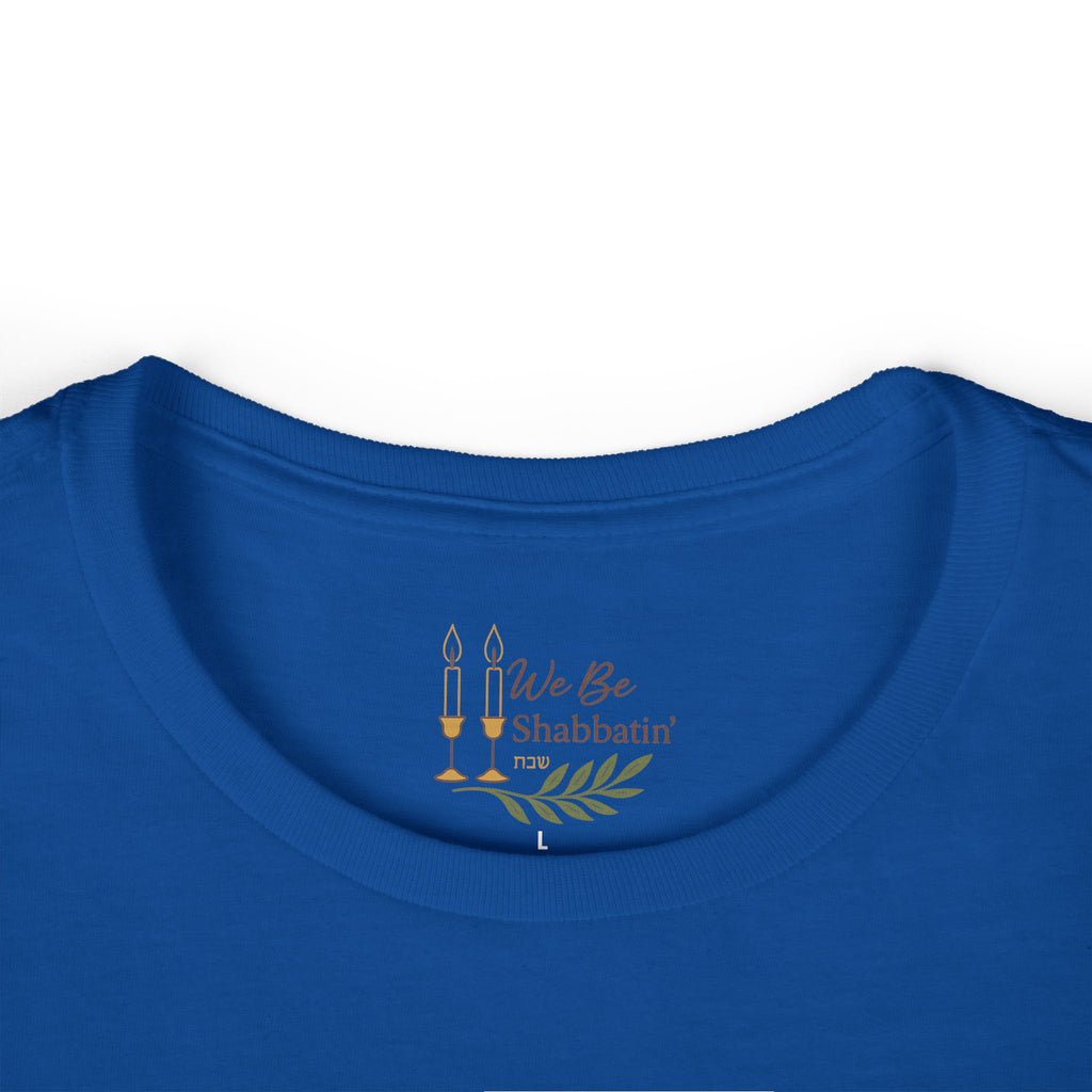 Shalom T-Shirt with Menorah | Hebrew Christian Tee | Messianic Jewish Shirt | Faith-Based Shirt for Women | Hebrew Roots Apparel