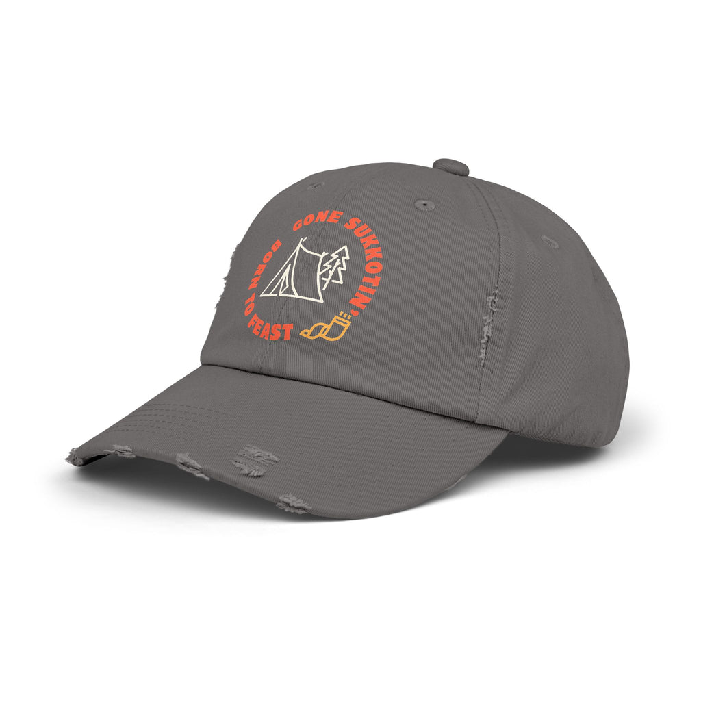 Sukkot Hat | Feast of Tabernacles Cap | Gone Sukkotin Born to Feast | Shofar Hat | Hebrew Roots Apparel | Christian Camping Hat