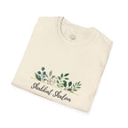Shabbat Shalom Shirt, Botanical Floral Tee, Sabbath Shirt, Faith Tee