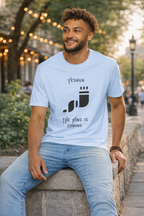 Men's Yeshua The King Is Coming Shirt | Faith-Based Graphic Tee | Minimalist Christian Clothing