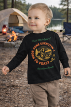 Toddler Feast of Tabernacles Shirt | Sukkot Shirt for Kids | Gone Sukkotin Born to Feast | Shofar Graphic Tee | Hebrew Roots Kids Apparel