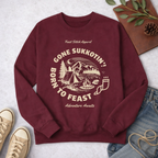 Teen Sukkot Sweatshirt | Feast of Tabernacles Shirt | Gone Sukkotin Born to Feast | Youth Christian Sweatshirt | Hebrew Roots Apparel