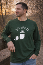 Trumpets Long Sleeve Tee - Modern Shofar Design | Yom Teruah / Fall Feasts Shirt | Unisex Messianic Apparel