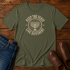 Keep The Feast Live Different Menorah T-Shirt