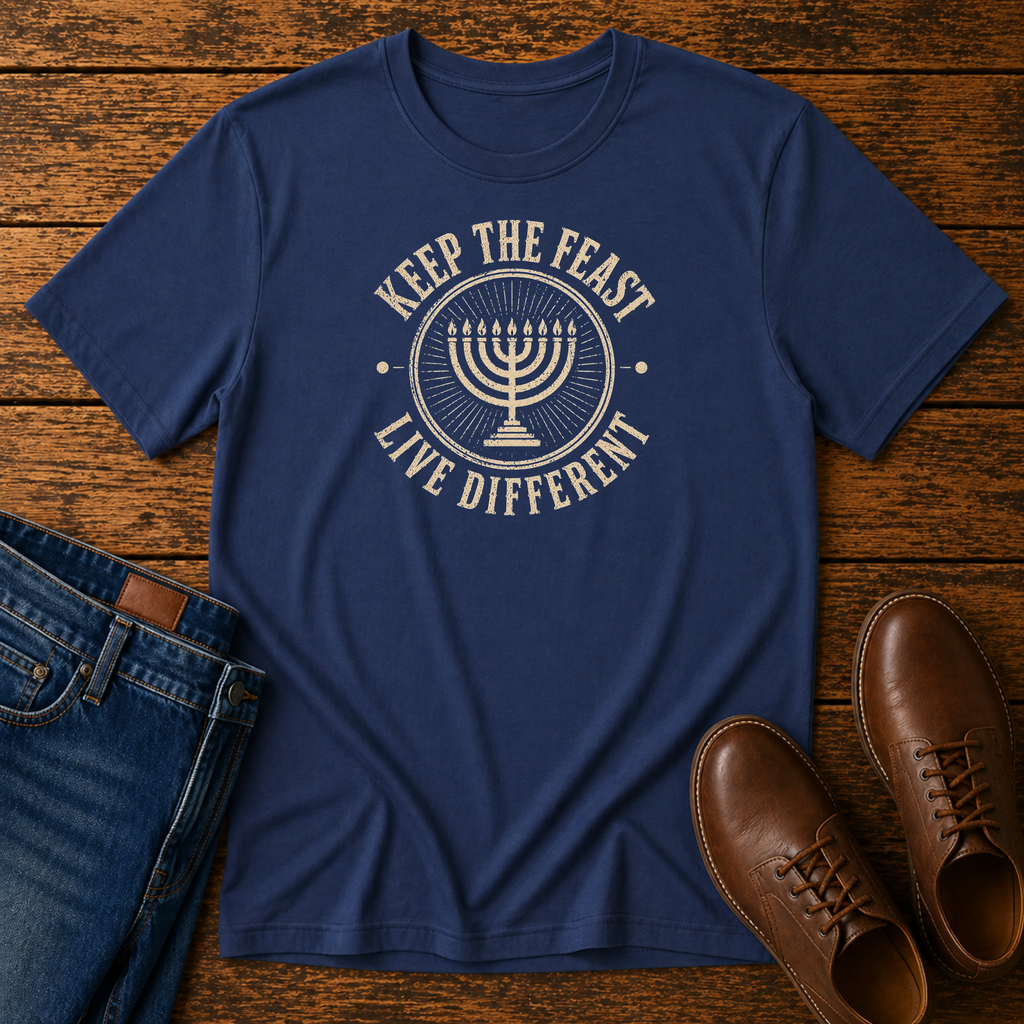 Keep The Feast Live Different Menorah T-Shirt