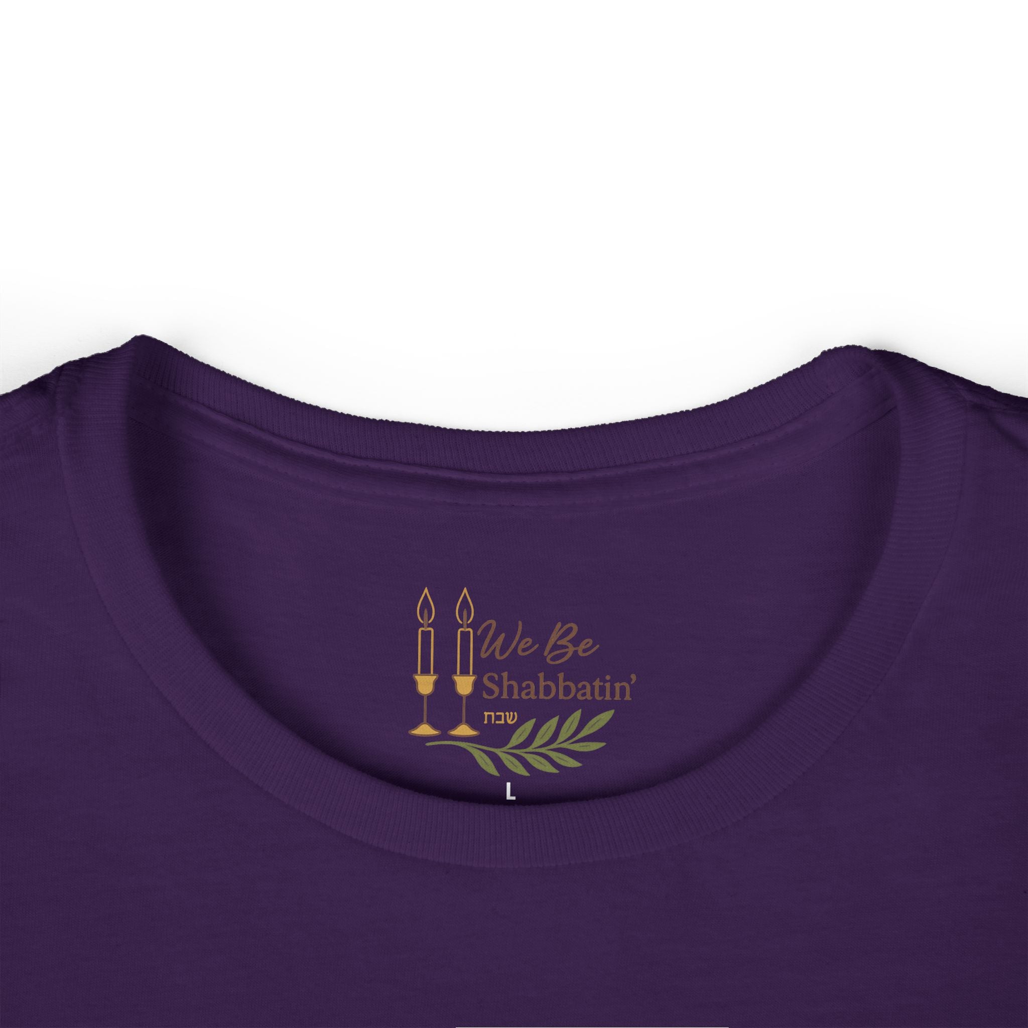 Shalom T-Shirt with Menorah | Hebrew Christian Tee | Messianic Jewish Shirt | Faith-Based Shirt for Women | Hebrew Roots Apparel