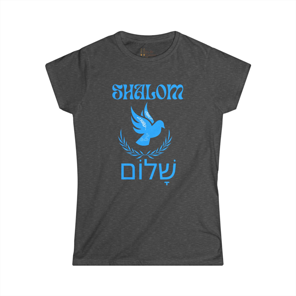 Shalom Dove Women's Tee - Hebrew Peace Shirt | Stylish Comfort Fit
