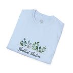 Shabbat Shalom Shirt, Botanical Floral Tee, Sabbath Shirt, Faith Tee