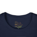 Shalom T-Shirt with Menorah | Hebrew Christian Tee | Messianic Jewish Shirt | Faith-Based Shirt for Women | Hebrew Roots Apparel