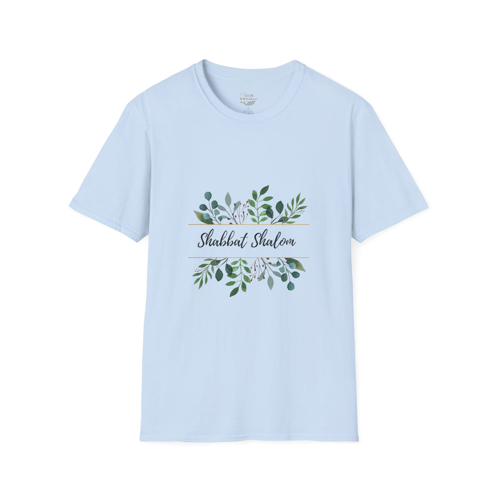 Shabbat Shalom Shirt, Botanical Floral Tee, Sabbath Shirt, Faith Tee