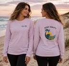 Stay Salty Shine Bright Long Sleeve Shirt | Christian Beach Shirt | Matthew 5:13-16 Tee | Faith Based Apparel Women | Coastal Christian Top
