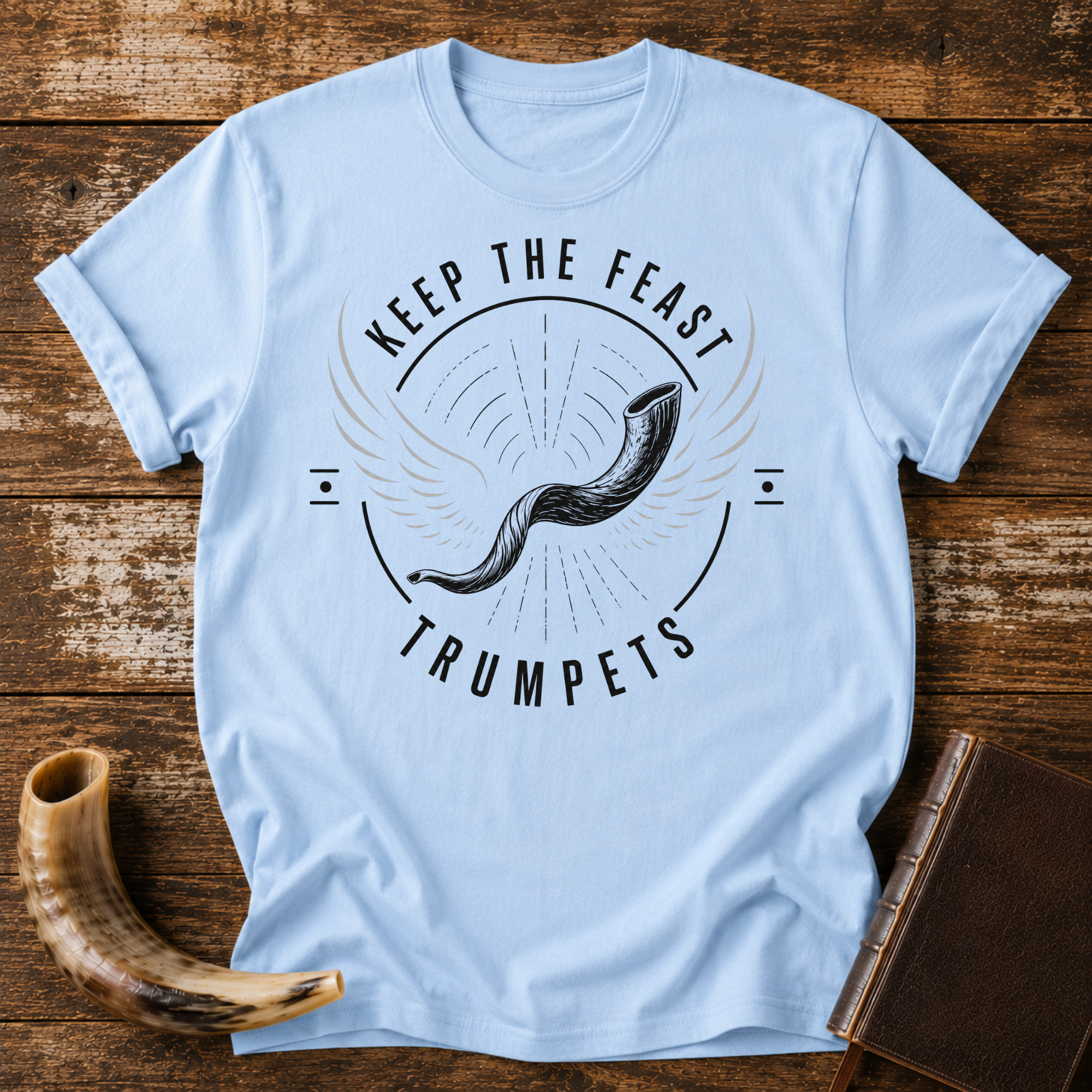 Keep the Feast Trumpets Wings on white