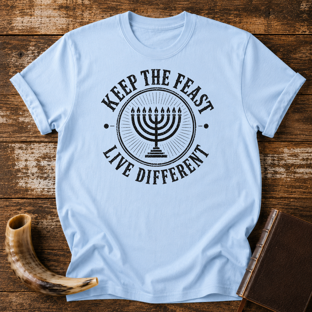 Keep the Feast Live Different Menorah Tee