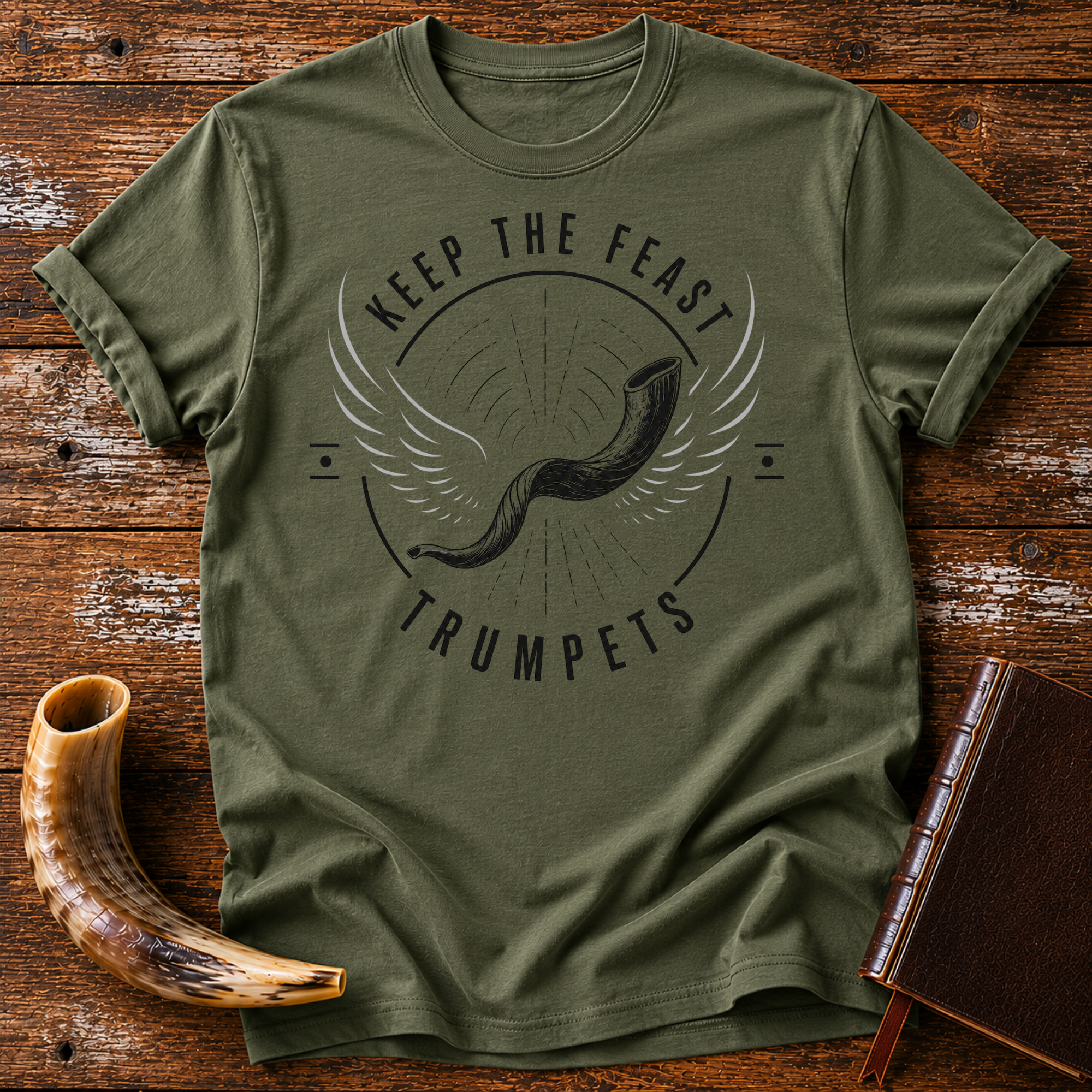 Keep the Feast Trumpets Wings on white