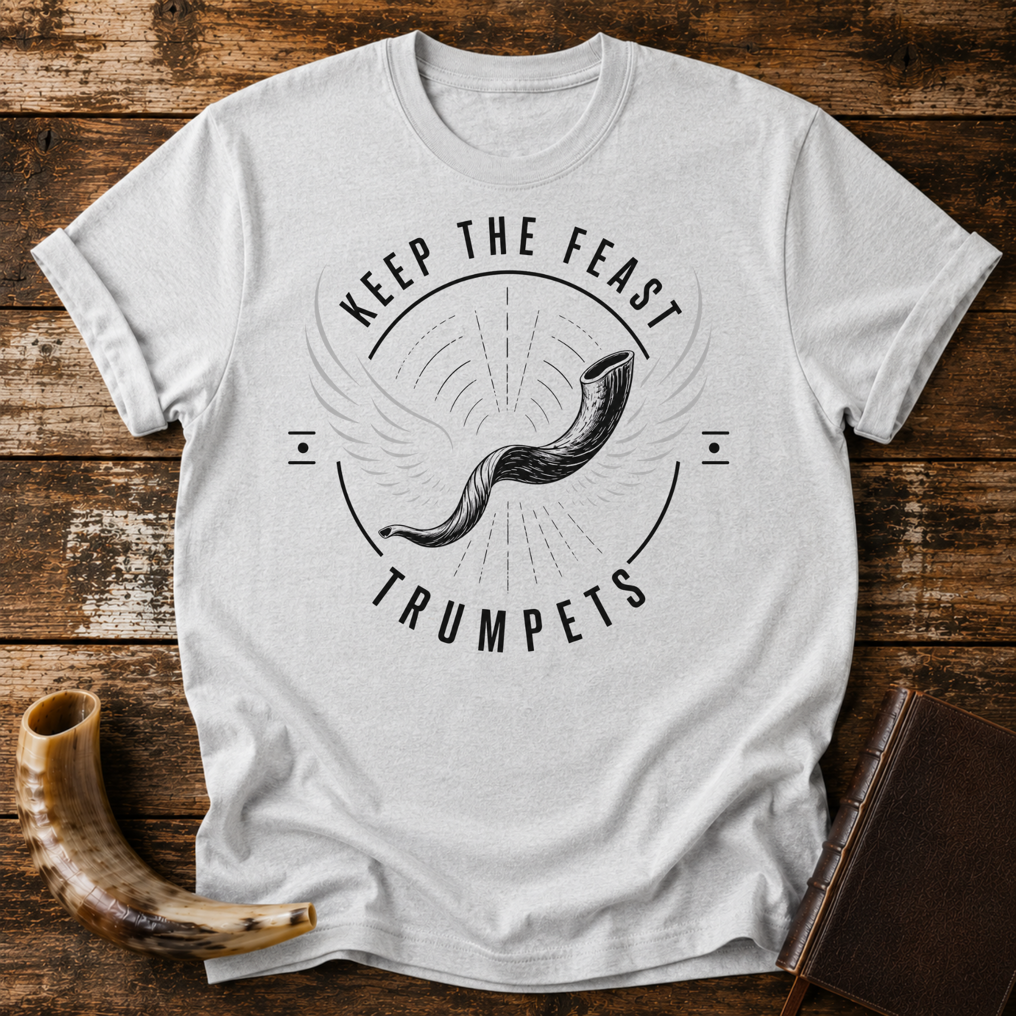 Keep the Feast Trumpets Wings on white