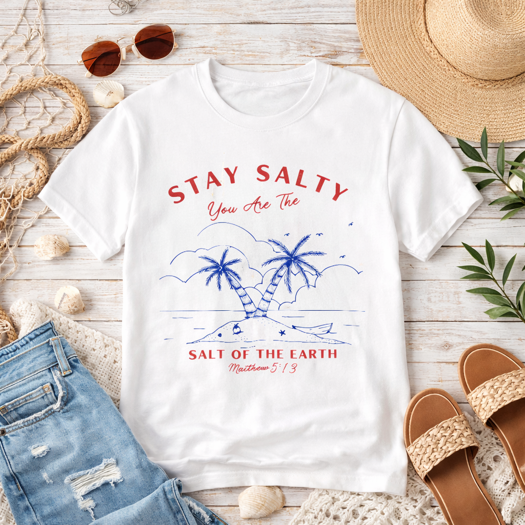 Stay Salty Palm Tree Tee | Salt of the Earth Beach Shirt